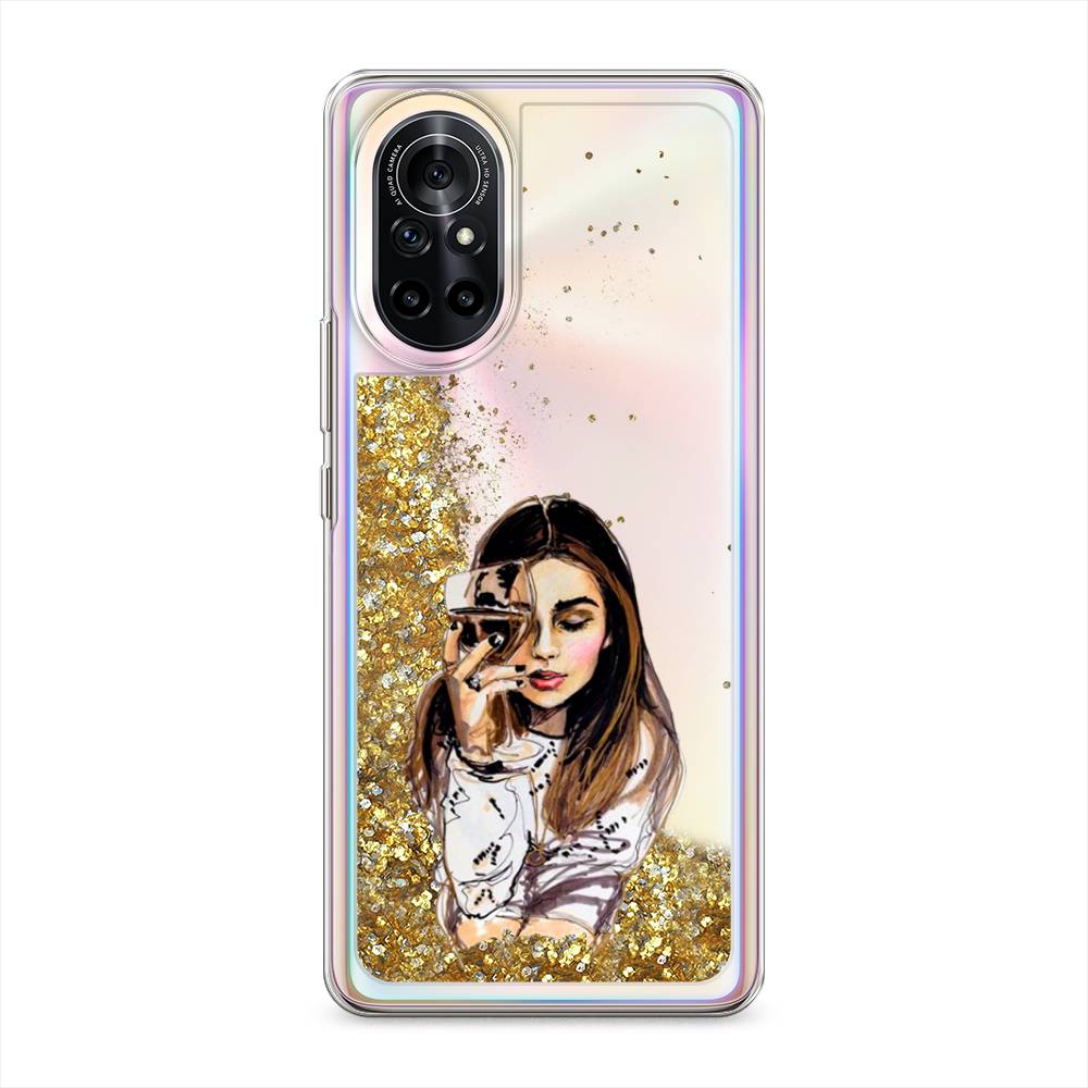 

Чехол Awog на Huawei Nova 8 "Девушка с бокалом", Разноцветный, 6105790-1