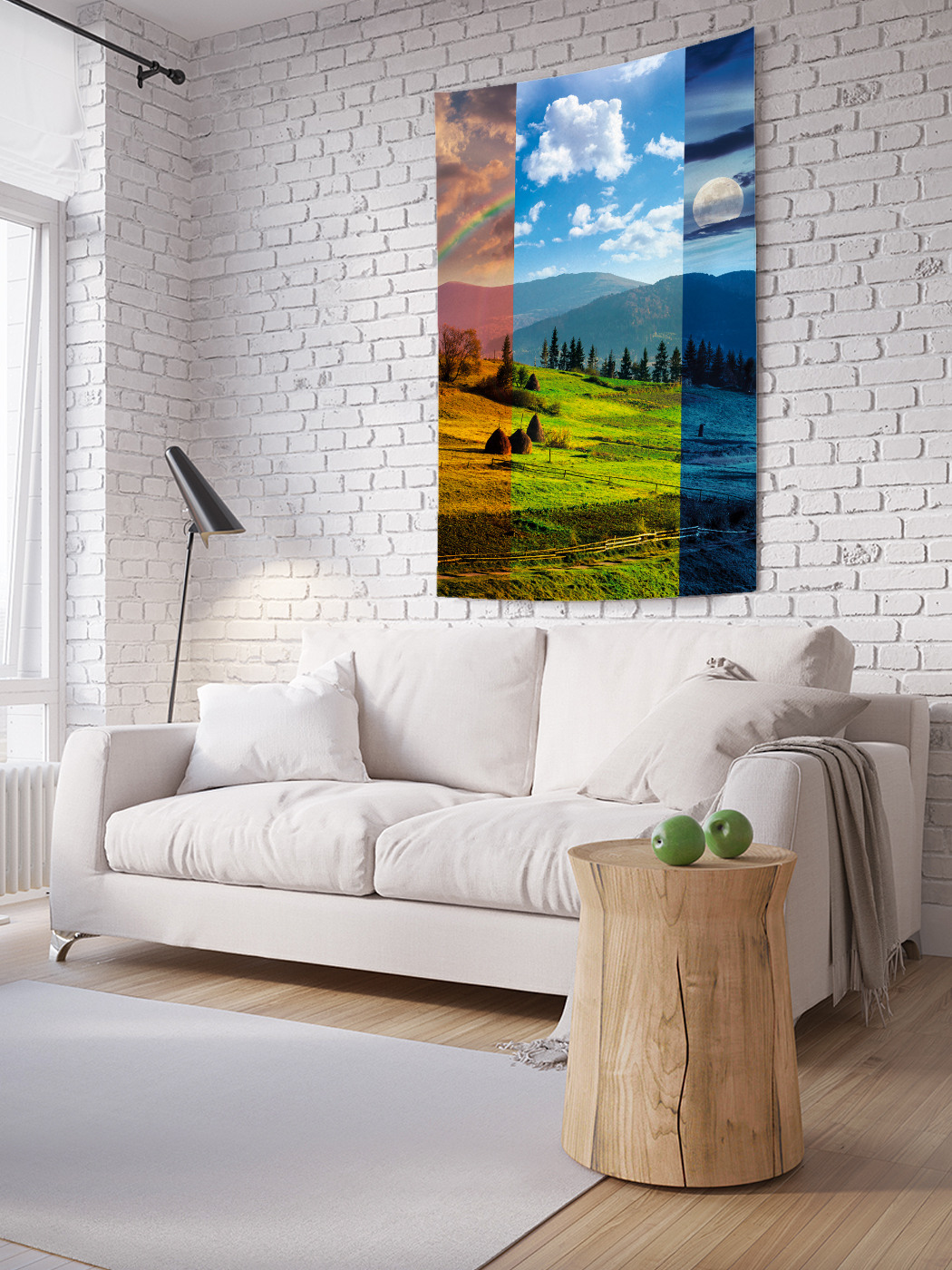 

Вертикальное фотопанно на стену JoyArty Три сезона 100x150 см, Три сезона