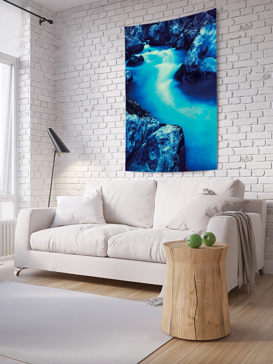 

Вертикальное фотопанно на стену JoyArty Лазурная река 100x150 см, Лазурная река