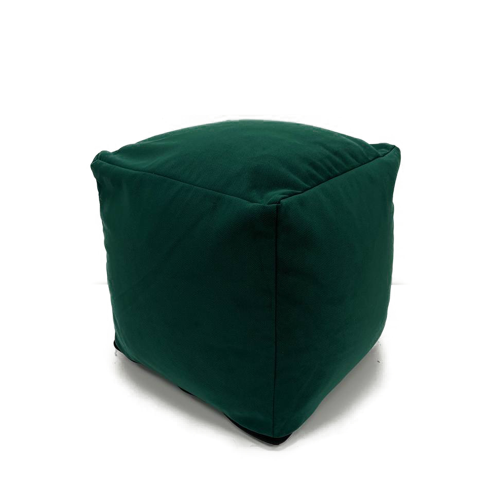 фото Кресло-мешок пуфик кубик kreslo-puff camaro 99 темно-зеленый велюр