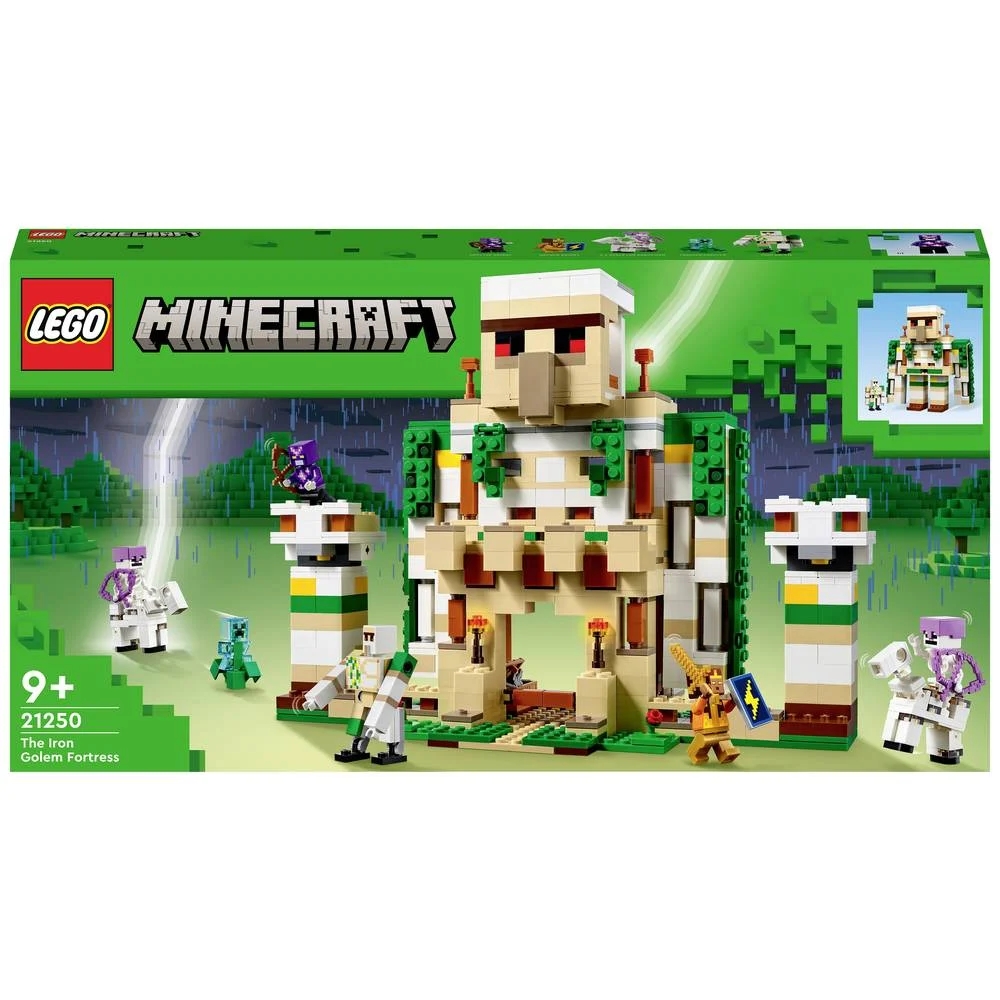 Конструктор Lego Minecraft Крепость Железного Голема, 868 деталей, 21250 конструктор lego icons крепость эльдорадо 10320