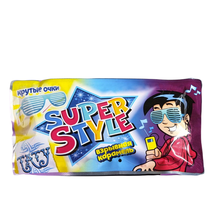 

Карамель взрывная Очки super style с татуировкой, 1 г