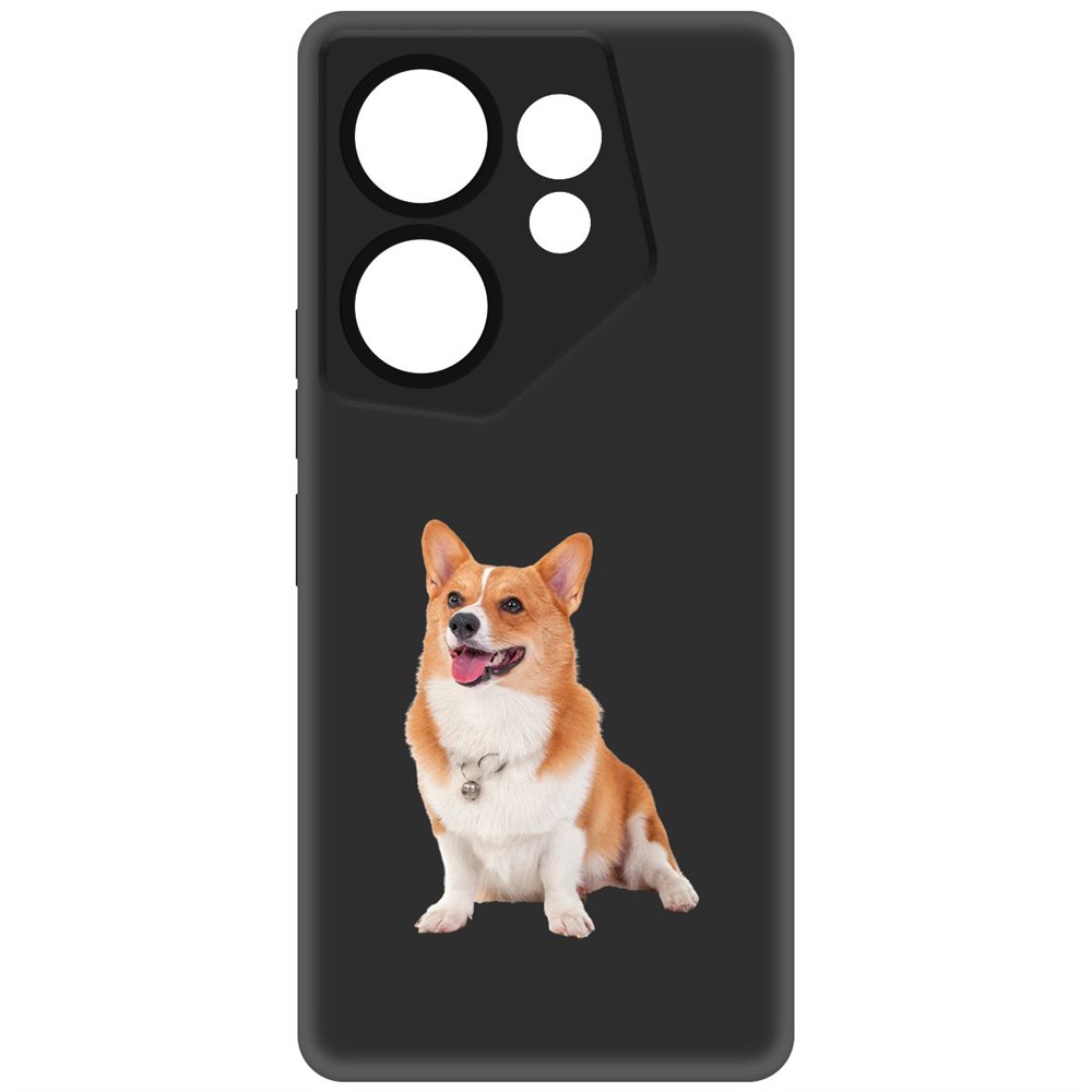 

Чехол-накладка Krutoff Soft Case Корги для Tecno Camon 20 Premier черный