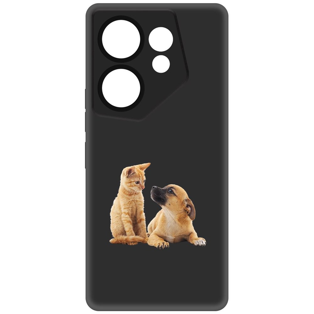 

Чехол-накладка Krutoff Soft Case Лучшие друзья для Tecno Camon 20 Premier черный