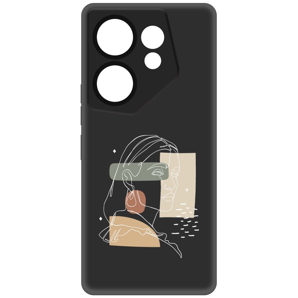 

Чехол-накладка Krutoff Soft Case Уверенность для Tecno Camon 20 Premier черный