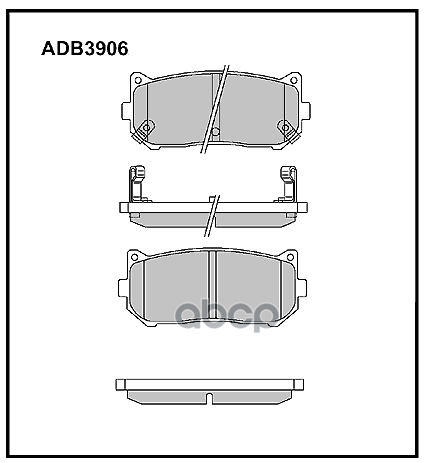 

Тормозные кололки ALLIED NIPPON задние дисковые ADB3906