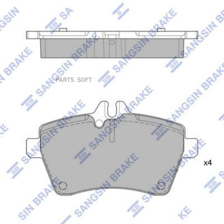 

Колодки Дисковые Передние Mb A-Class W169 1.5-1.8cdi 04> Sangsin brake SP1749 Sp1749