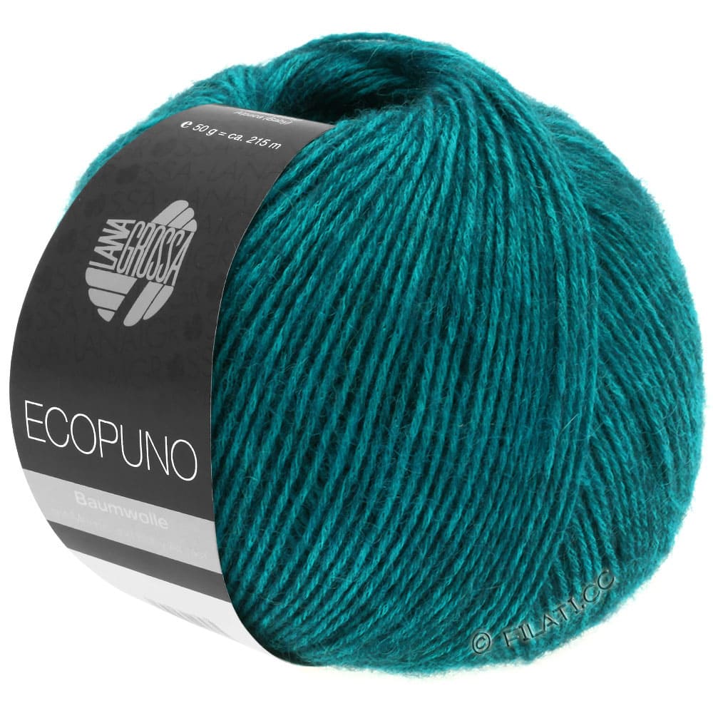 

Пряжа Lana Grossa Ecopuno 1 моток 50гр - цвет 011, Сапфир синий - 50 гр х 215 м, Ecopuno