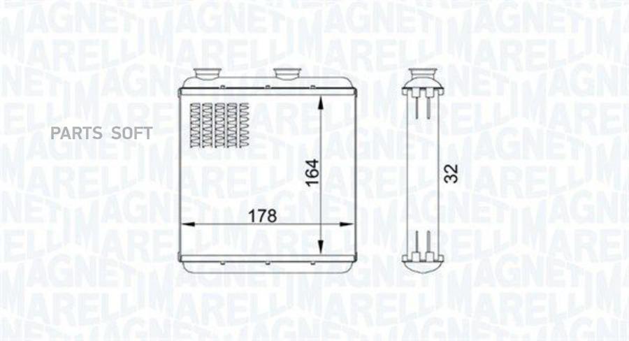 MAGNETI MARELLI 350218434000 Радиатор печки