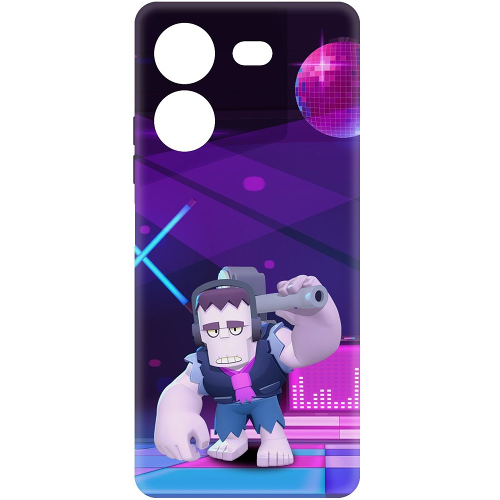 

Чехол-накладка Krutoff Soft Case Brawl Stars - Фрэнк для Tecno Pova 5 черный