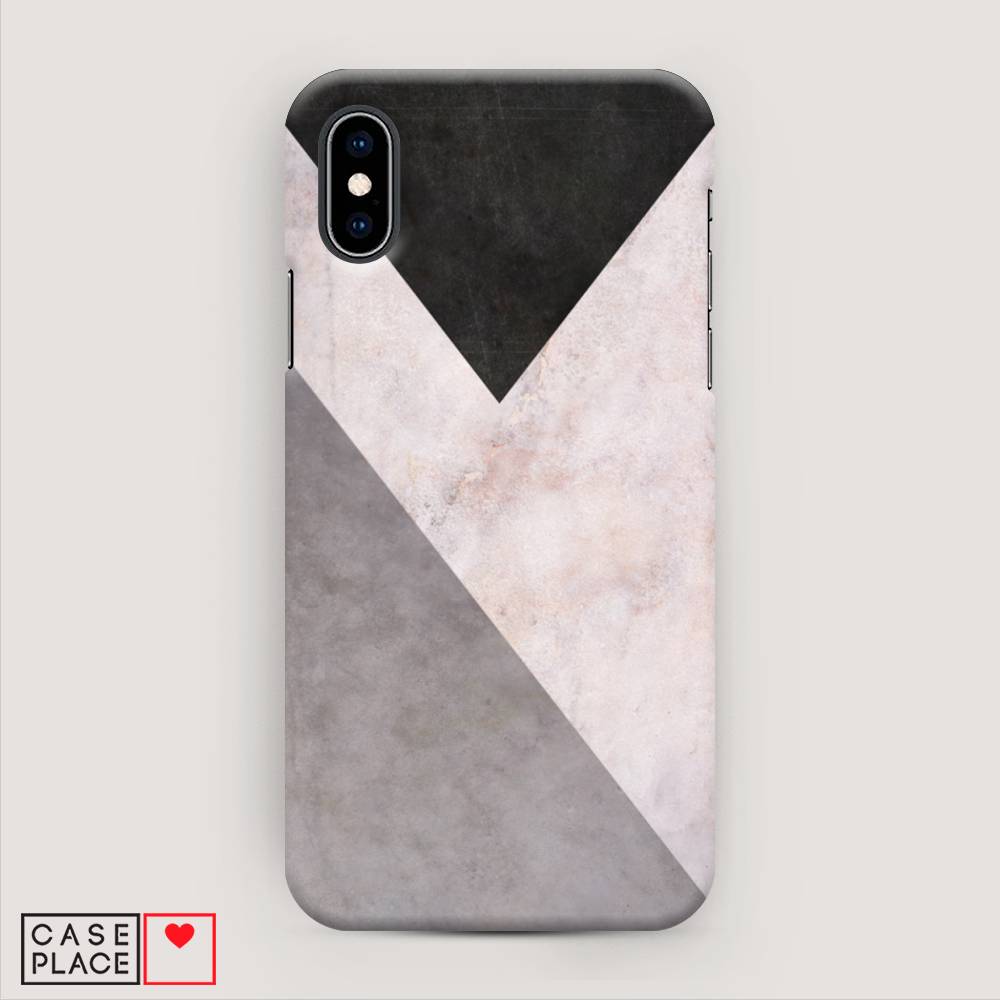 

Пластиковый чехол "Геометричный мрамор" на Apple iPhone XS (10S), 11820-2
