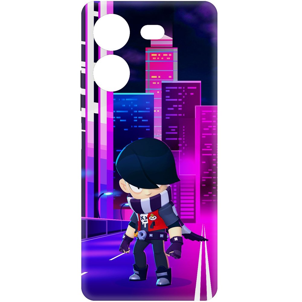 

Чехол-накладка Krutoff Soft Case Brawl Stars - Эдгар для Tecno Pova 5 черный