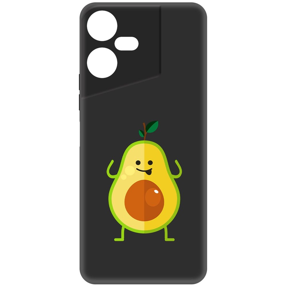 

Чехол-накладка Krutoff Soft Case Авокадо Веселый для Tecno Pova Neo 3 черный