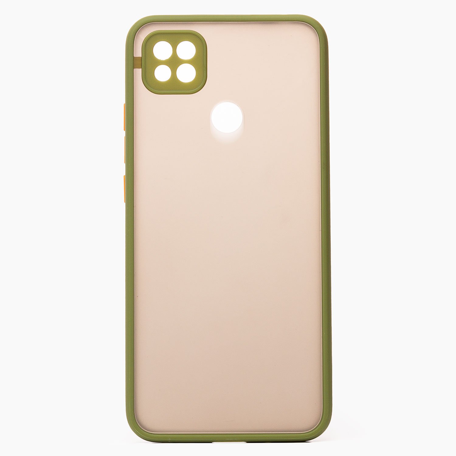 Чехол для Xiaomi Redmi 9C пластиковый с окантовкой <зеленый>