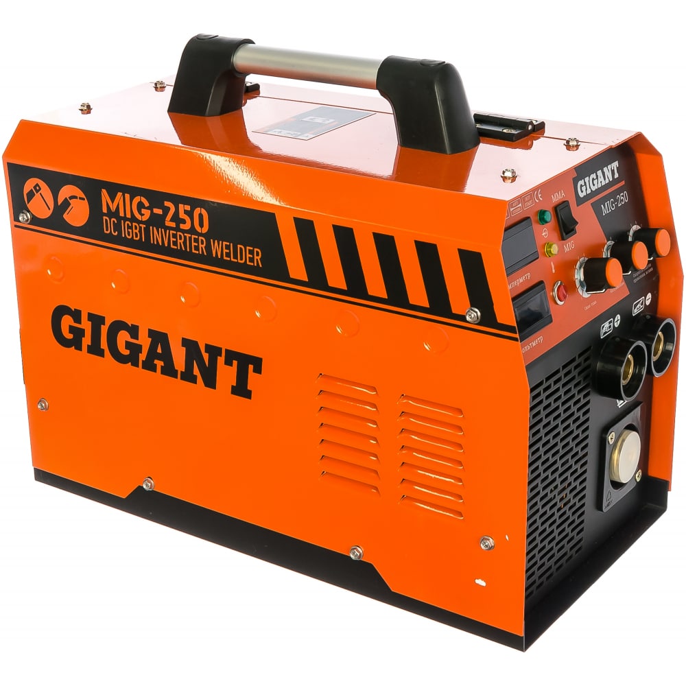 Сварочный полуавтомат - инвертор Gigant MIG-250 инвертор сварочный спец mag 135 полуавтомат 1x230в а45 120 d 0 6 0 8мм dэл 1 6 3 5 мм