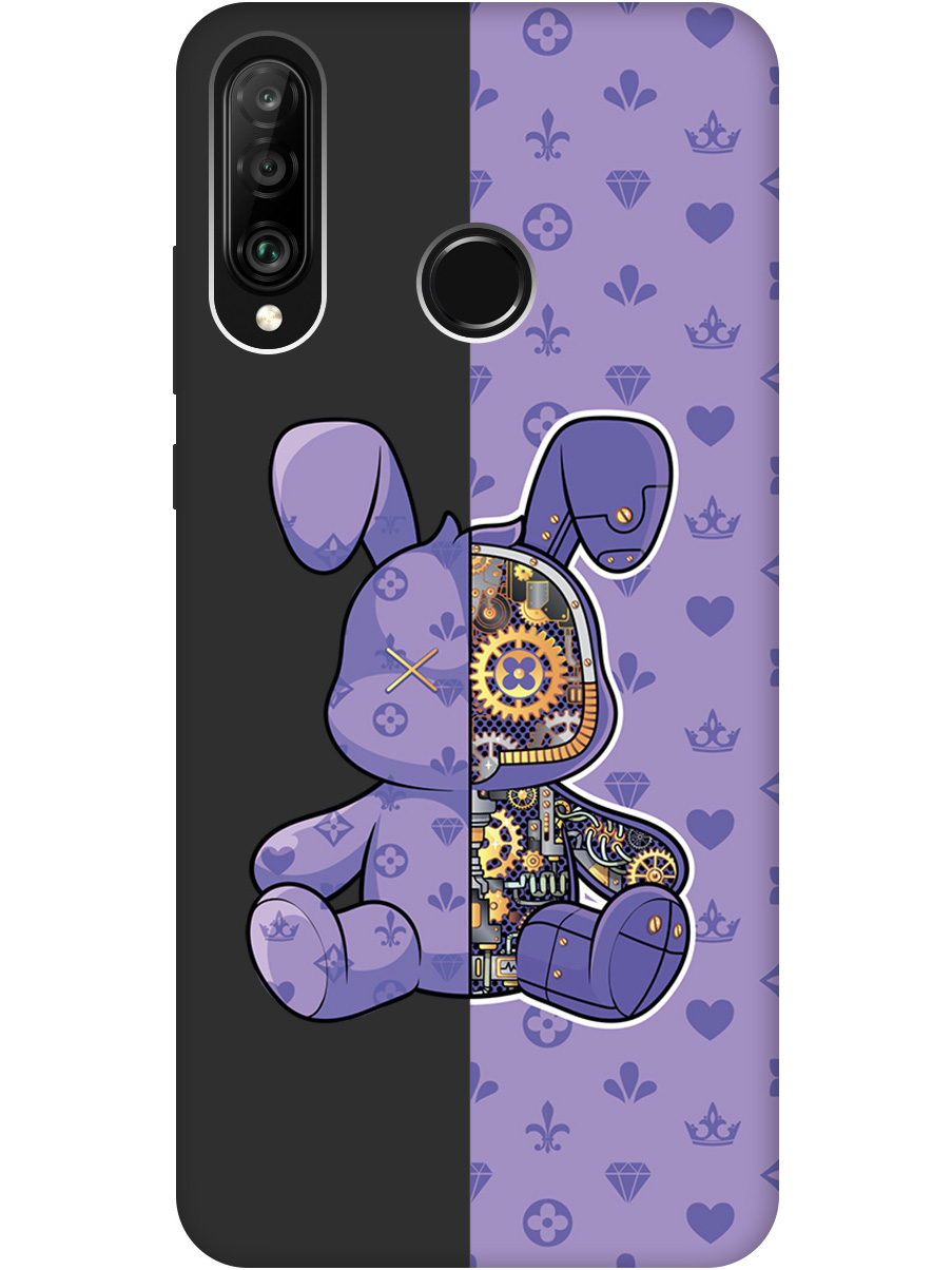 

Силиконовый чехол на Honor 20 Lite/20s, Huawei P30 Lite с принтом матовый черный 790102, Черный;фиолетовый, 720772071