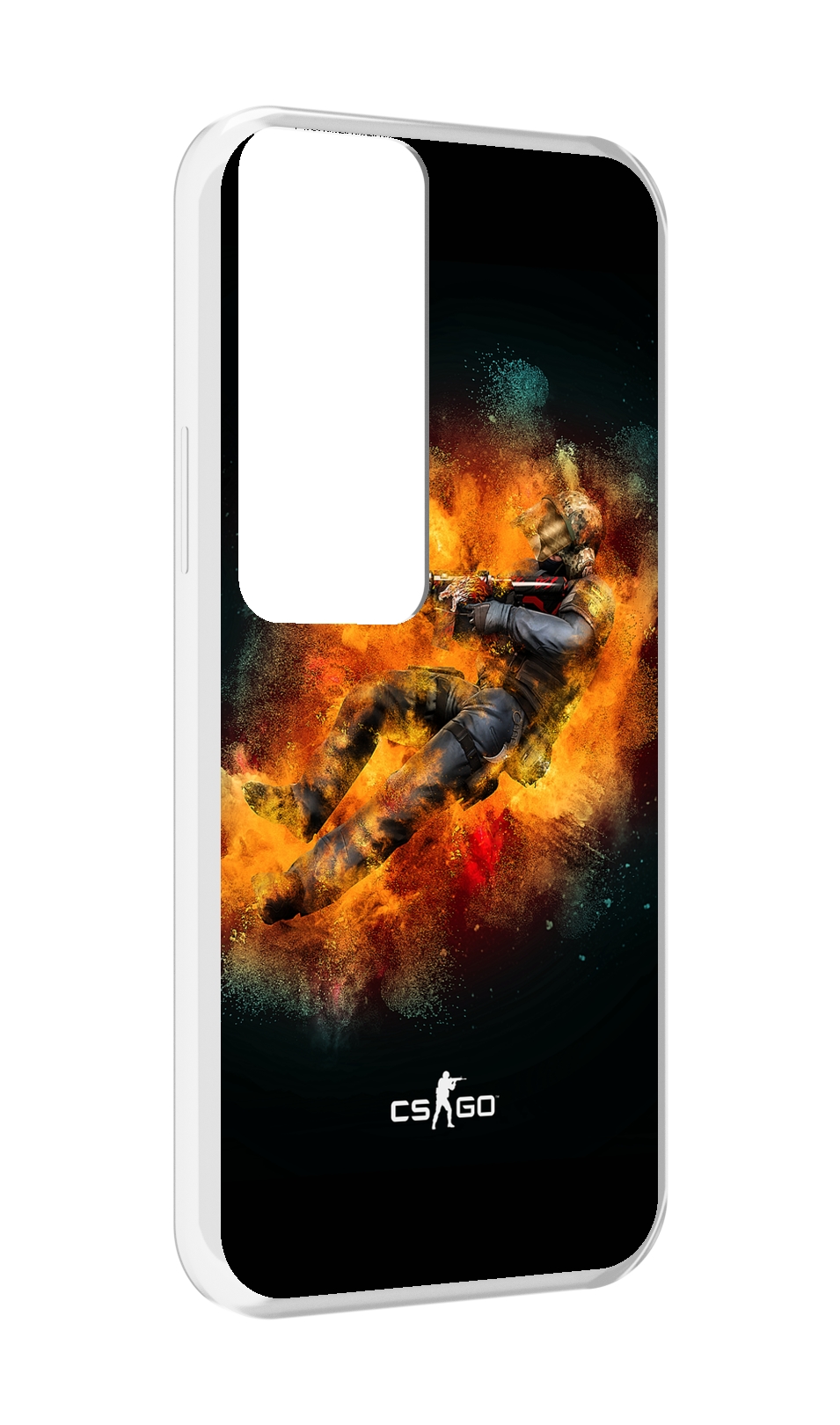 

Чехол MyPads CS-go-Контр-террорист мужской для Tecno Pova Neo 2, Прозрачный, Tocco