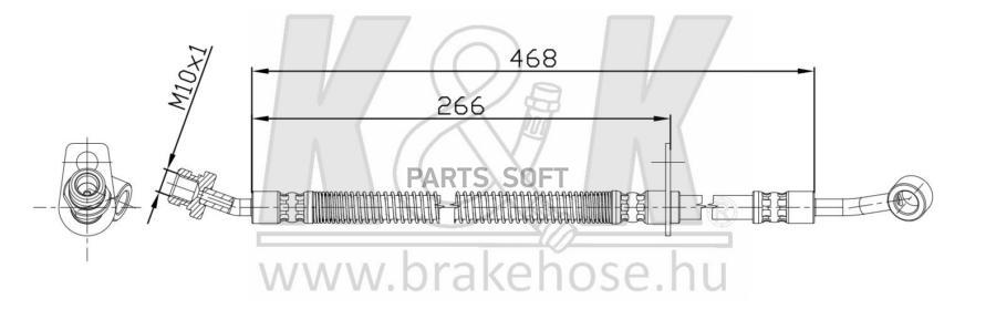 

Шланг Тормозной Передн Лев Kia: Rio Ii. 1.4 16v, 1.5 Crdi, 1.6 16v 03.05- K&K арт. FT0555