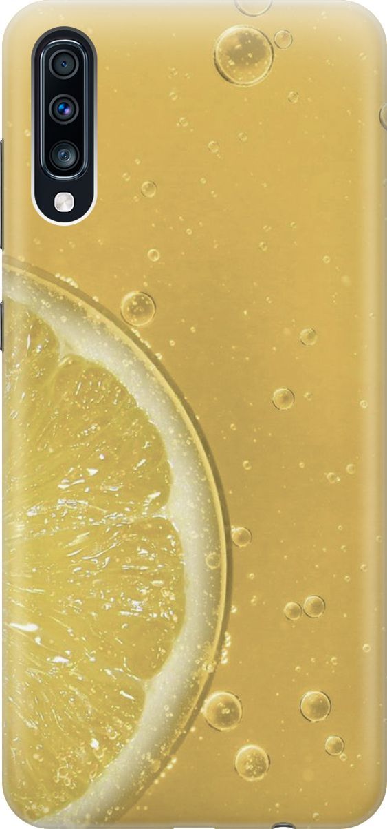 

Силиконовый чехол на Samsung Galaxy A70/A70s с принтом "Лимонад", Белый;желтый, 2858