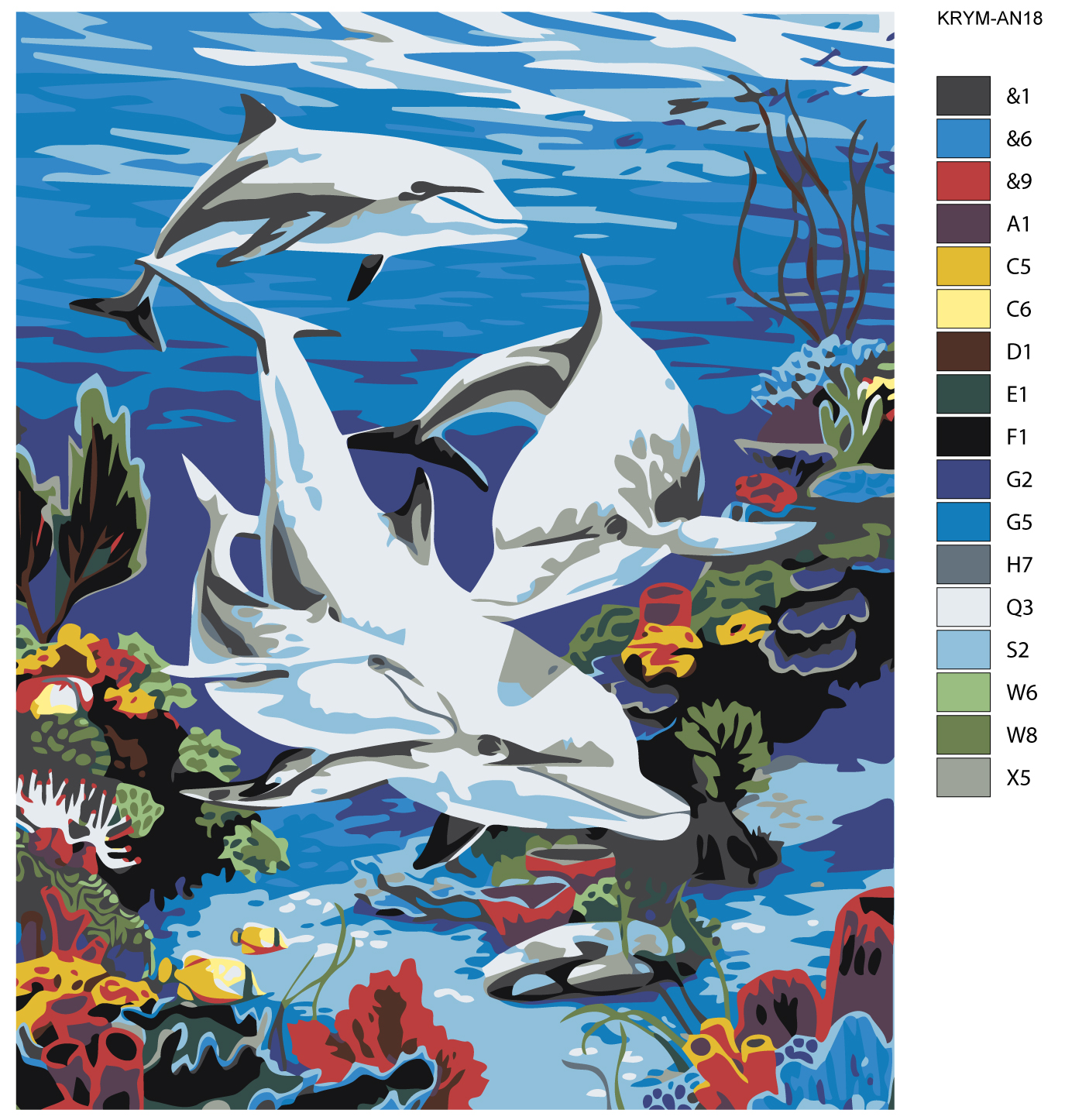 

Картина по номерам, Живопись по номерам, 80 х 100, KRYM-AN18, KRYM-AN18