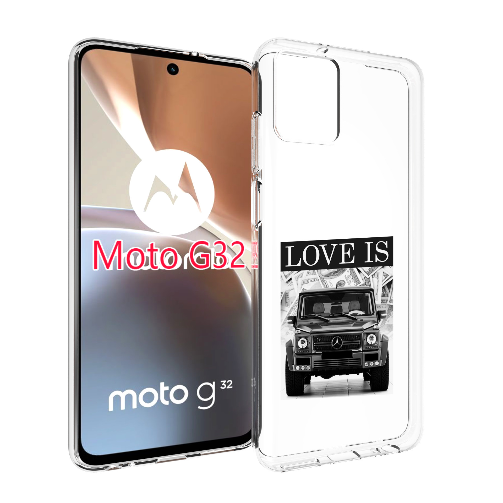 

Чехол MyPads гелик для Motorola Moto G32, Прозрачный, Tocco