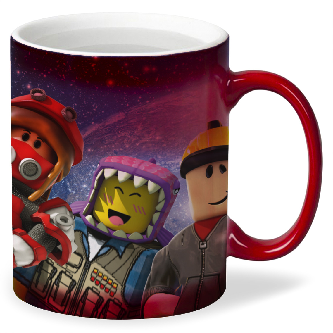 

Кружка хамелеон красный CoolPodarok Игра. Roblox Планета Земля
