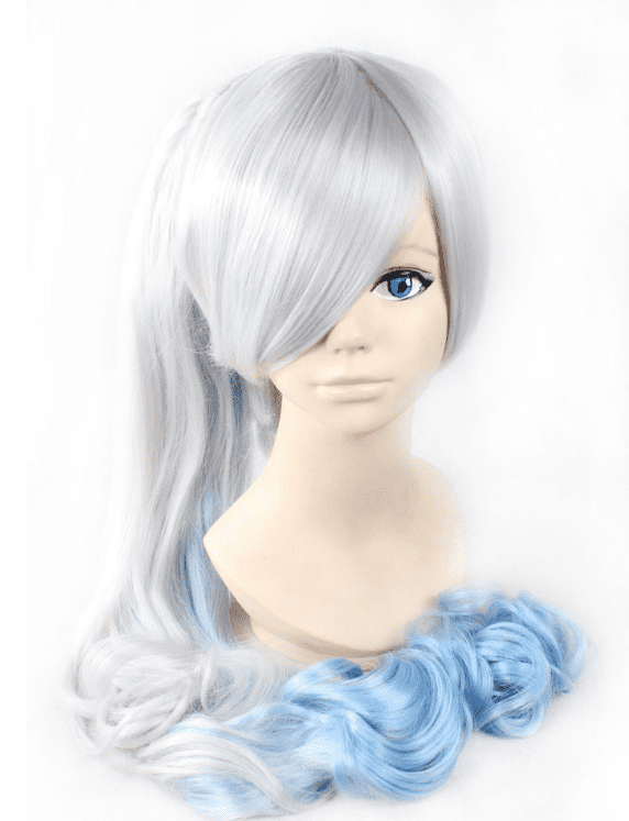 

Парик Вайсс из аниме Руби (RWBY), Белый;голубой, Вайсс из аниме Руби