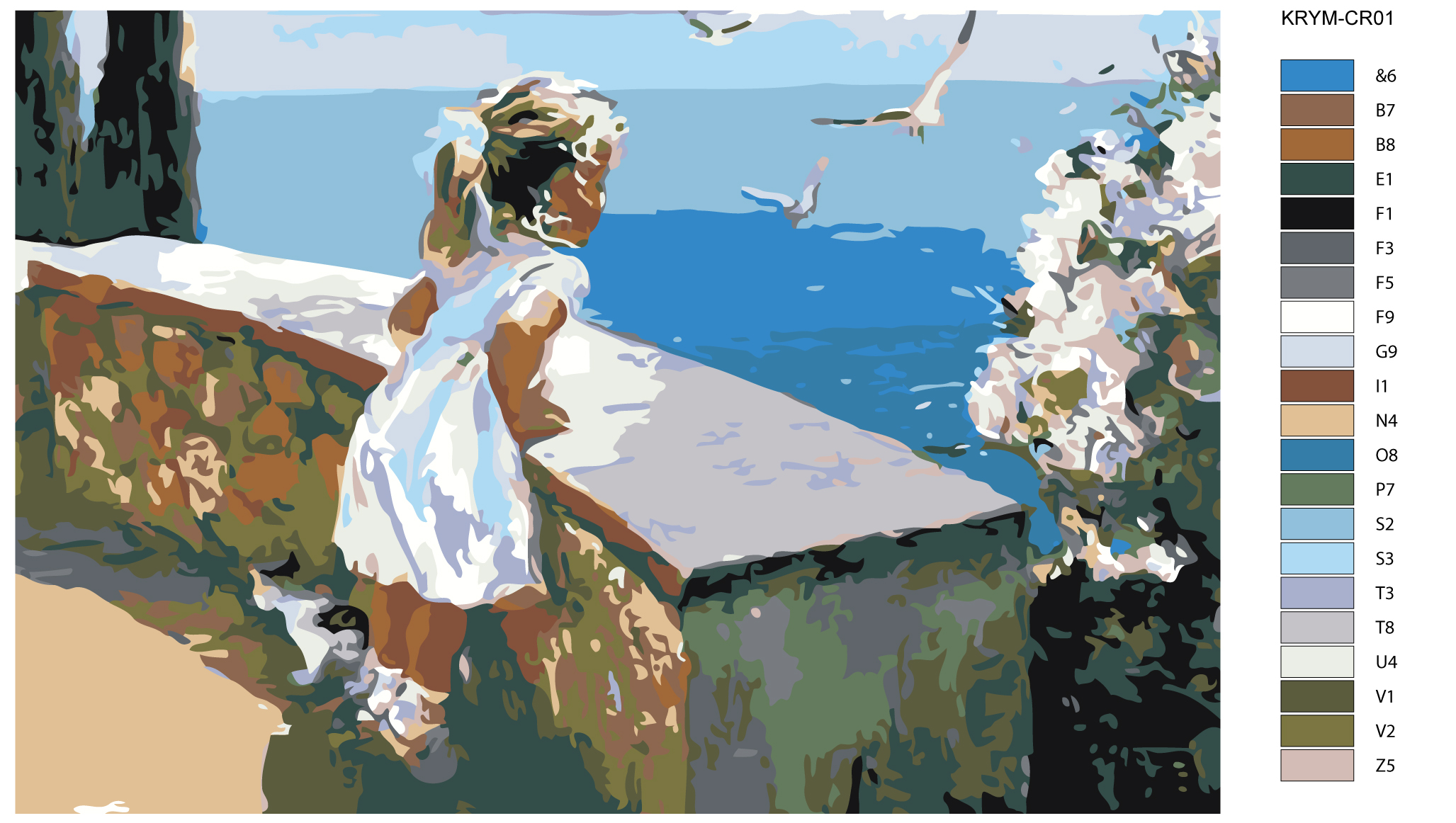 

Картина по номерам, Живопись по номерам, 80 x 120, KRYM-CR01, KRYM-CR01