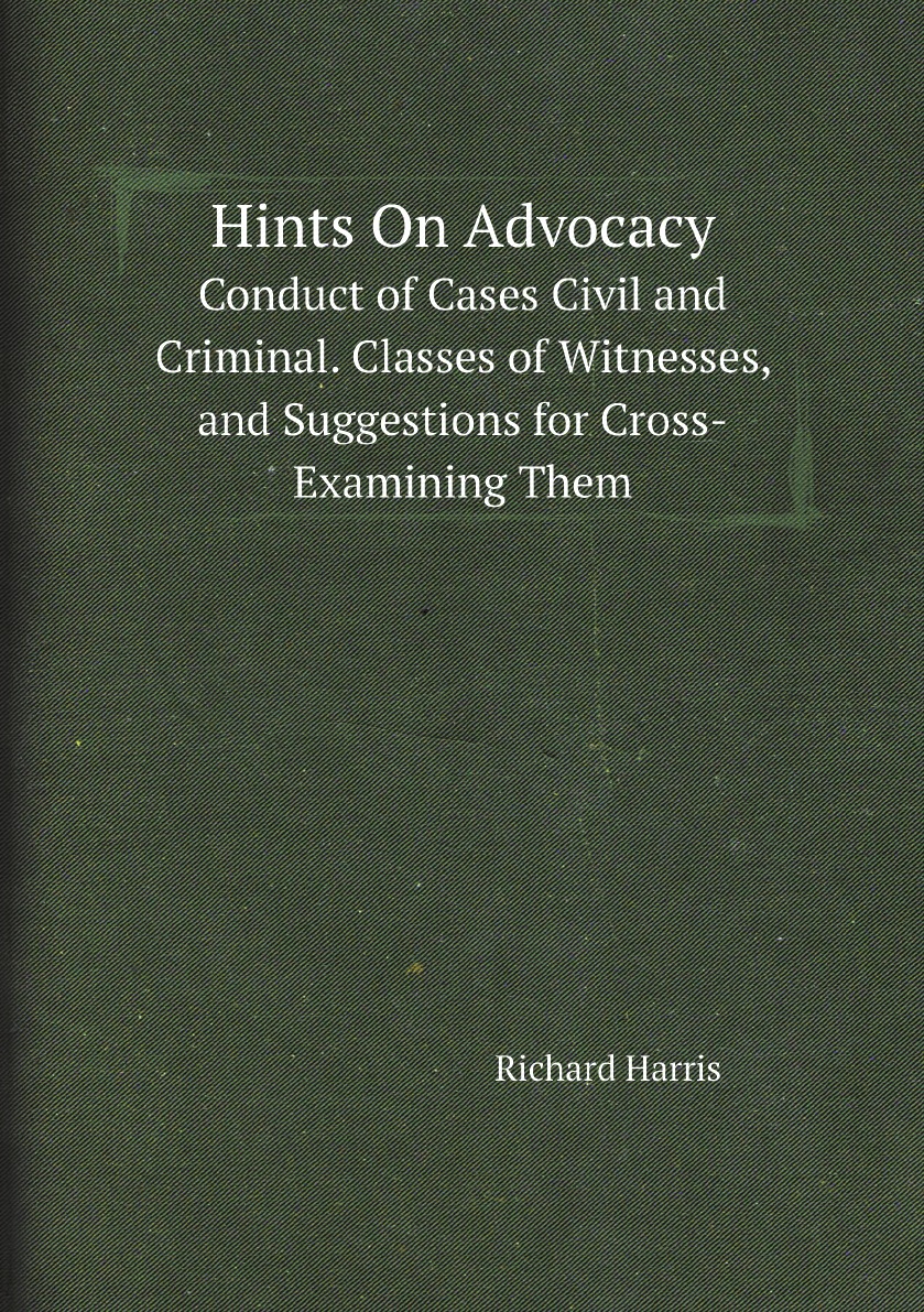 

Hints On Advocacy