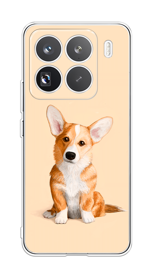 

Чехол на Xiaomi 15 Pro Грустный Корги, Коричневый;бежевый, 323750-1