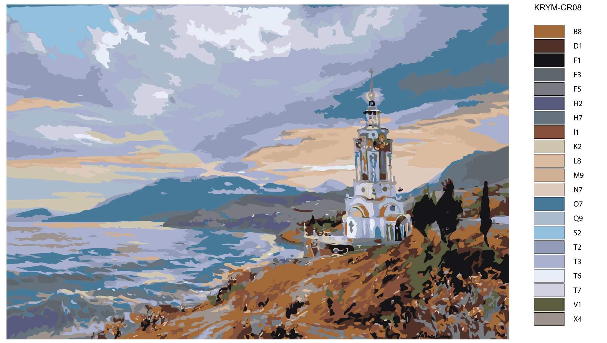 

Картина по номерам, Живопись по номерам, 100 x 150, KRYM-CR08, KRYM-CR08
