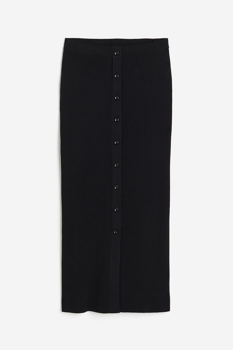 

Юбка женская H&M 1216343 черная M, Черный, 1216343