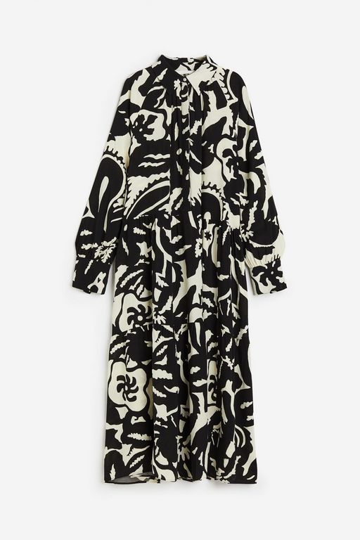 

Платье женское H&M 1213391 черное XXL, Черный, 1213391