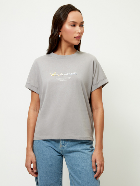 

Футболка женская ZARINA 2264511411-30 серая XS, 2264511411