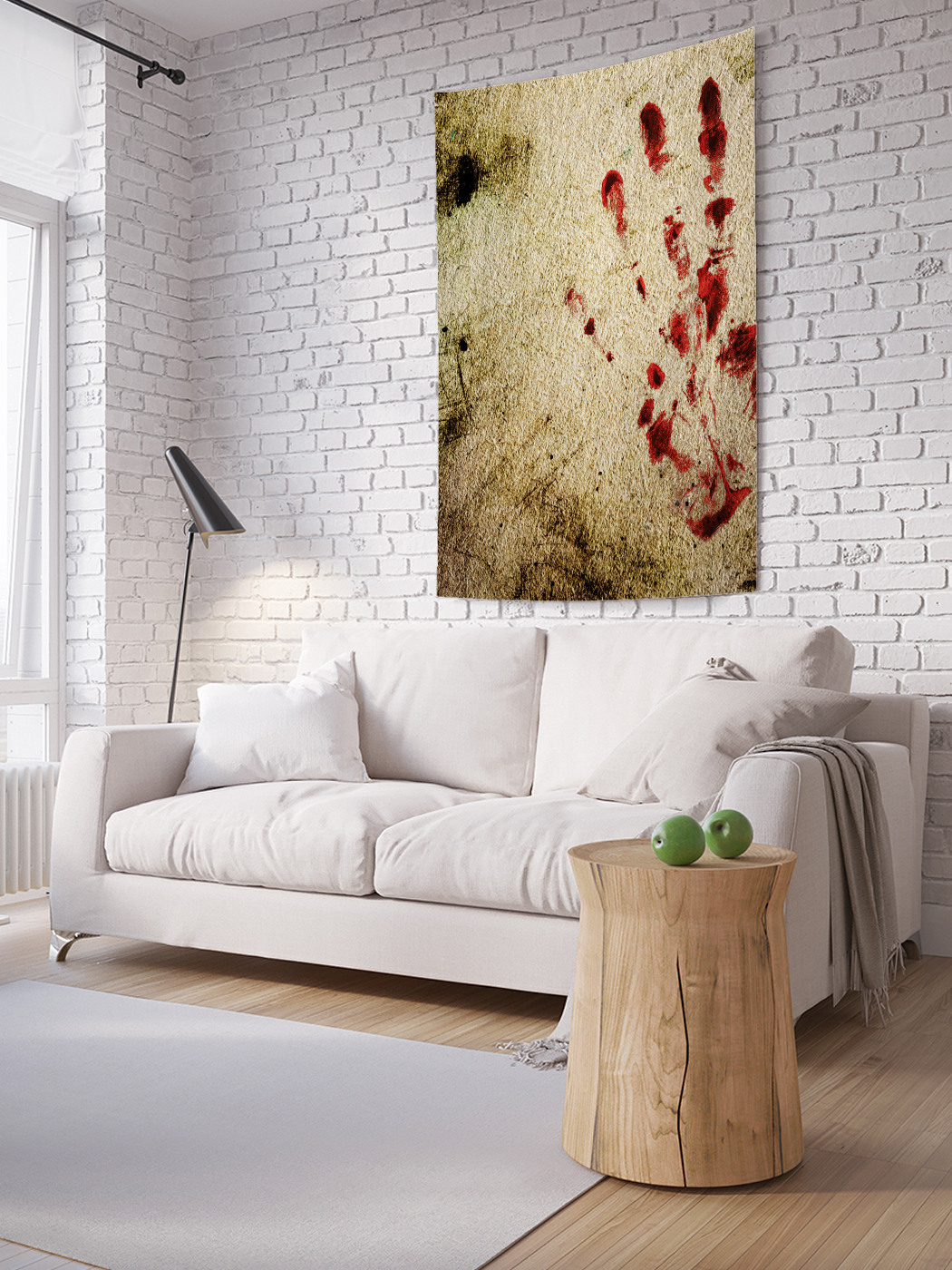 

Вертикальное фотопанно на стену JoyArty Кровавая ладонь 100x150 см, Кровавая ладонь