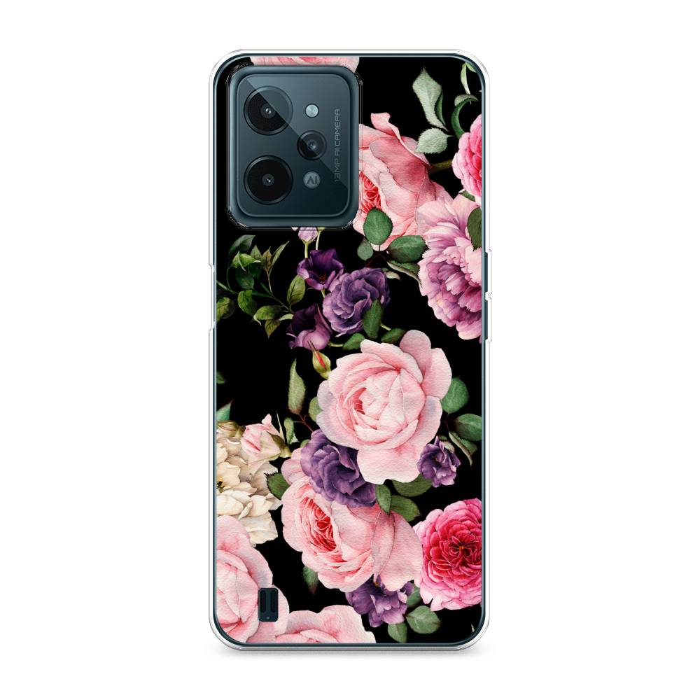

Чехол Awog на Realme C31 "Пионы на черном", Разноцветный, 259350-8
