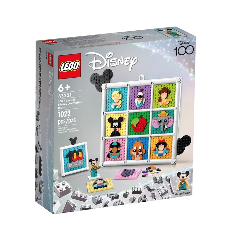 Конструктор LEGO Disney Classic 100 лет анимационных икон Диснея, 1022 детали, 43221 lego disney праздничный поезд диснея 43212