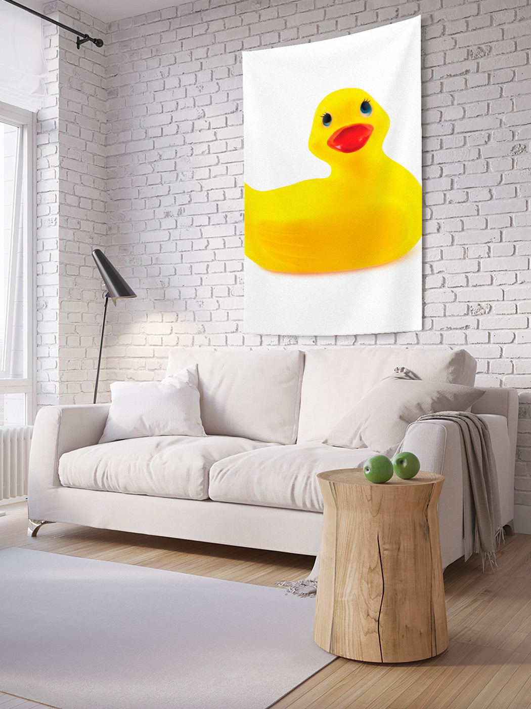 

Вертикальное фотопанно на стену JoyArty Игрушка утенок 100x150 см, Игрушка утенок
