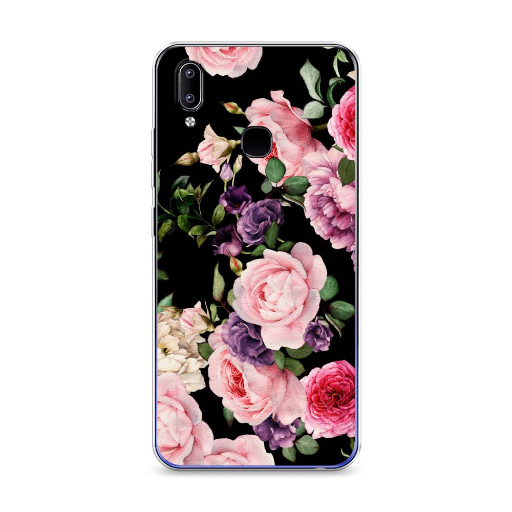 

Чехол Awog на Realme Q3 "Пионы на черном", Разноцветный, 256450-8