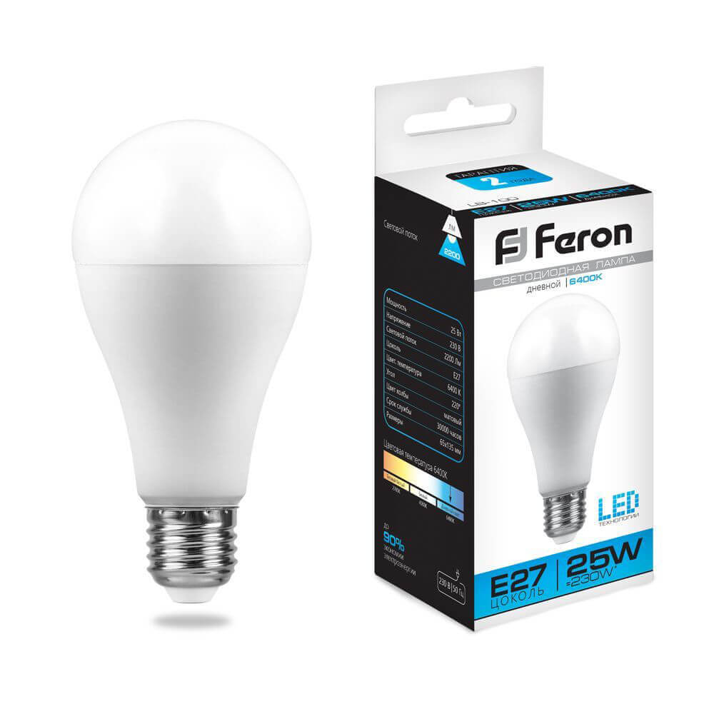 

Лампочка светодиодная Feron LB-100, 25792, 25W, E27