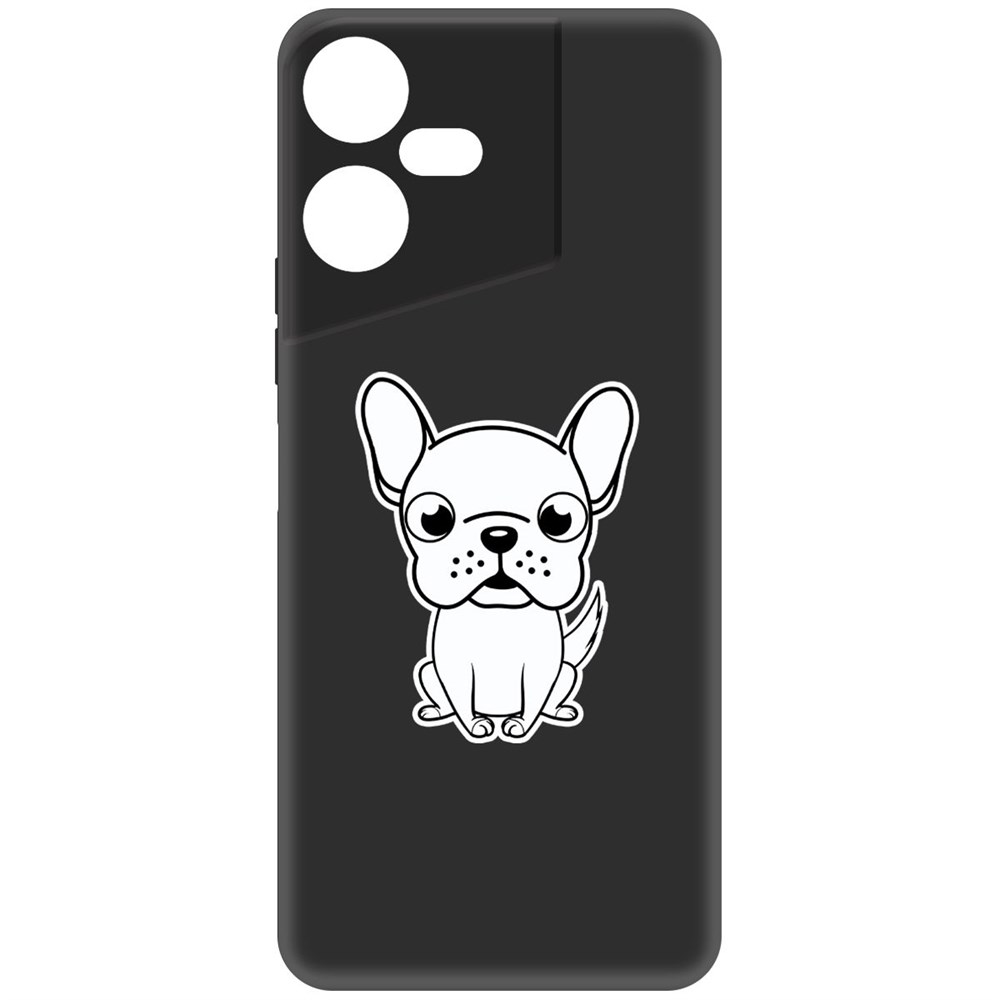 

Чехол-накладка Krutoff Soft Case Черно-белый щенок для TECNO Pova Neo 3 черный