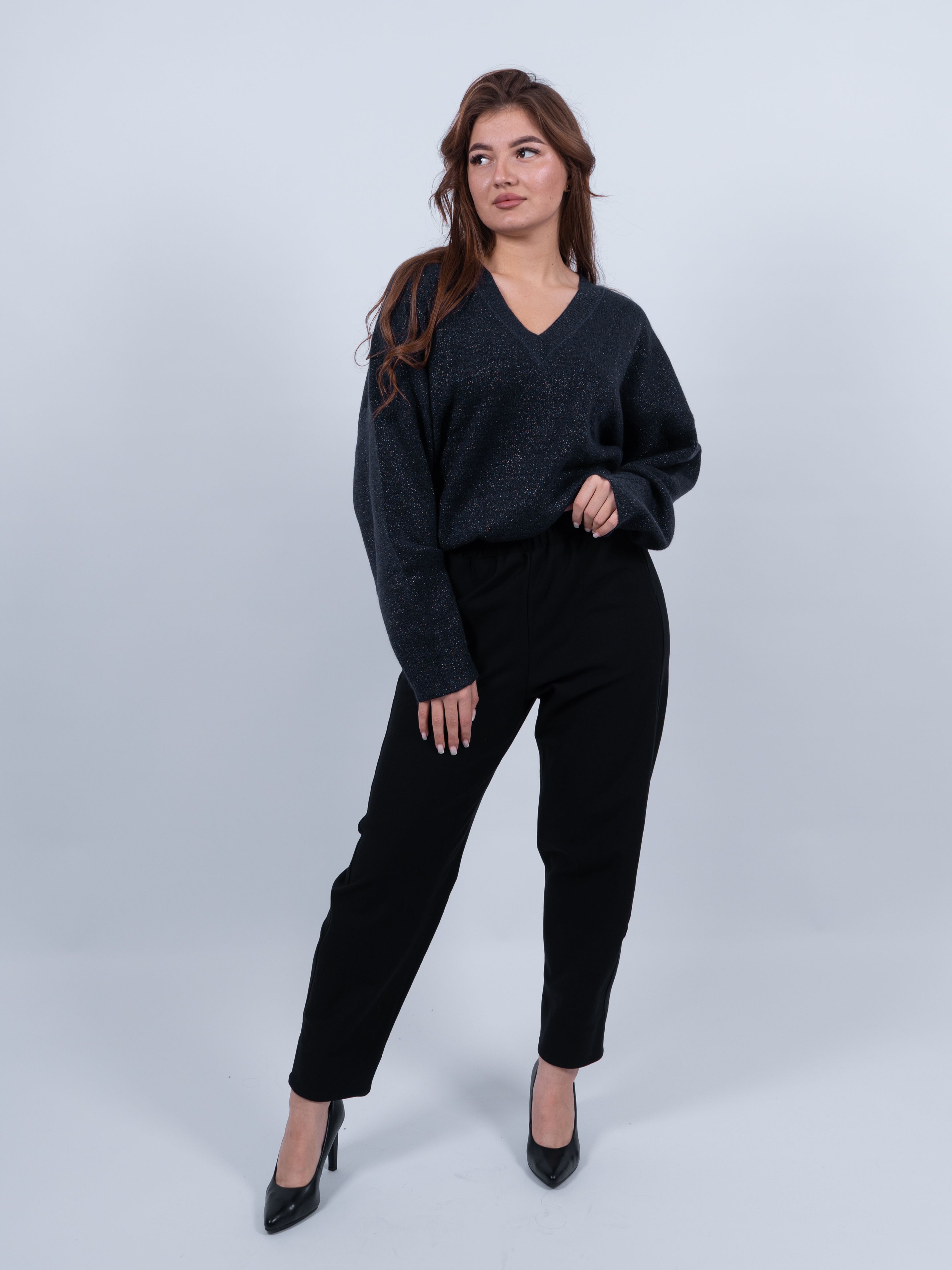 

Брюки женские 365 clothes 120450.00 черные 60 RU, Черный, 120450.00