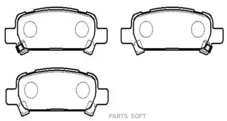 

Колодки Тормозные Дисковые Subaru: Legacy 98.6- HSB HP5132