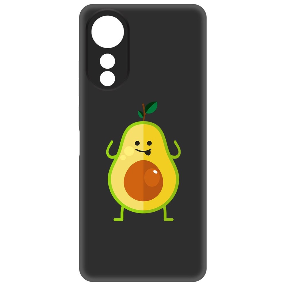 

Чехол-накладка Krutoff Soft Case Авокадо Веселый для Oppo A78 4G черный