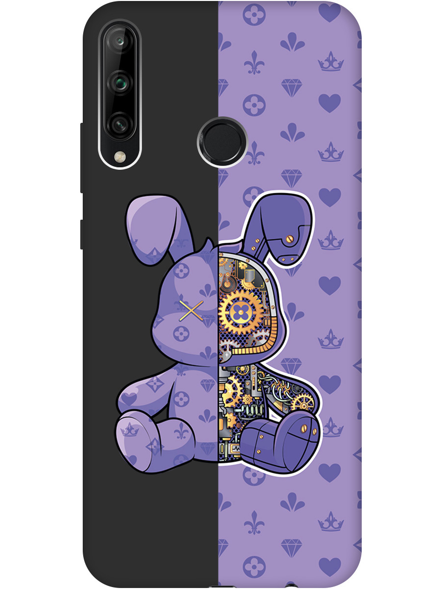 

Силиконовый чехол на Honor 9C / Huawei P40 Lite E с принтом матовый черный 790138, Черный;фиолетовый, 722946271