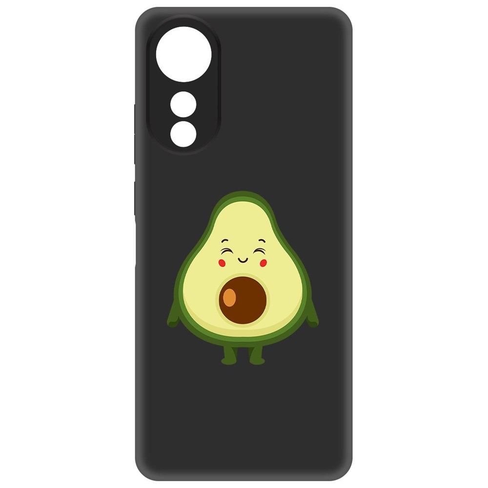 

Чехол-накладка Krutoff Soft Case Авокадо Милый для Oppo A78 4G черный