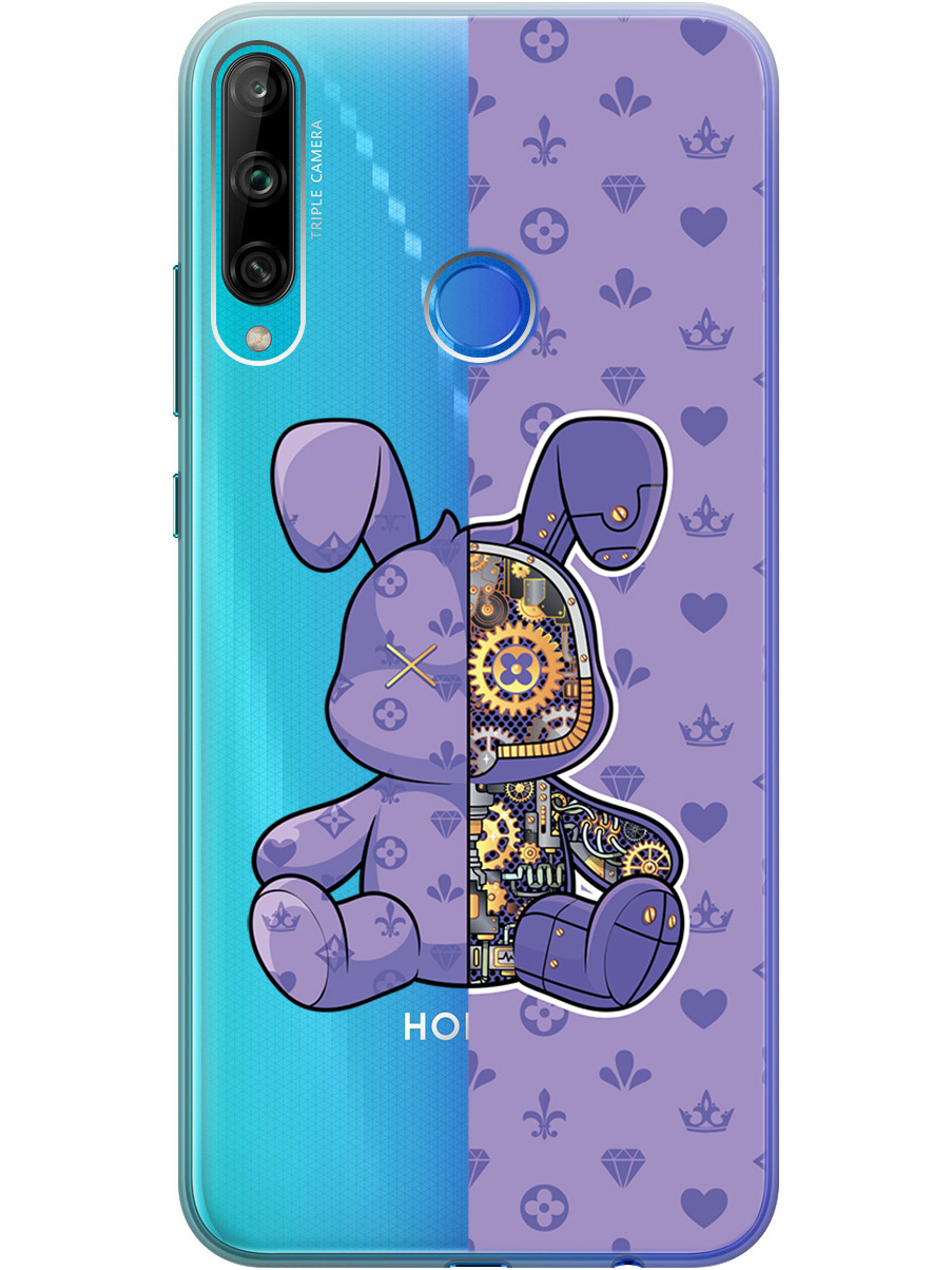 

Силиконовый чехол на Honor 9C / Huawei P40 Lite E с принтом прозрачный 790142, Фиолетовый;прозрачный, 722946271