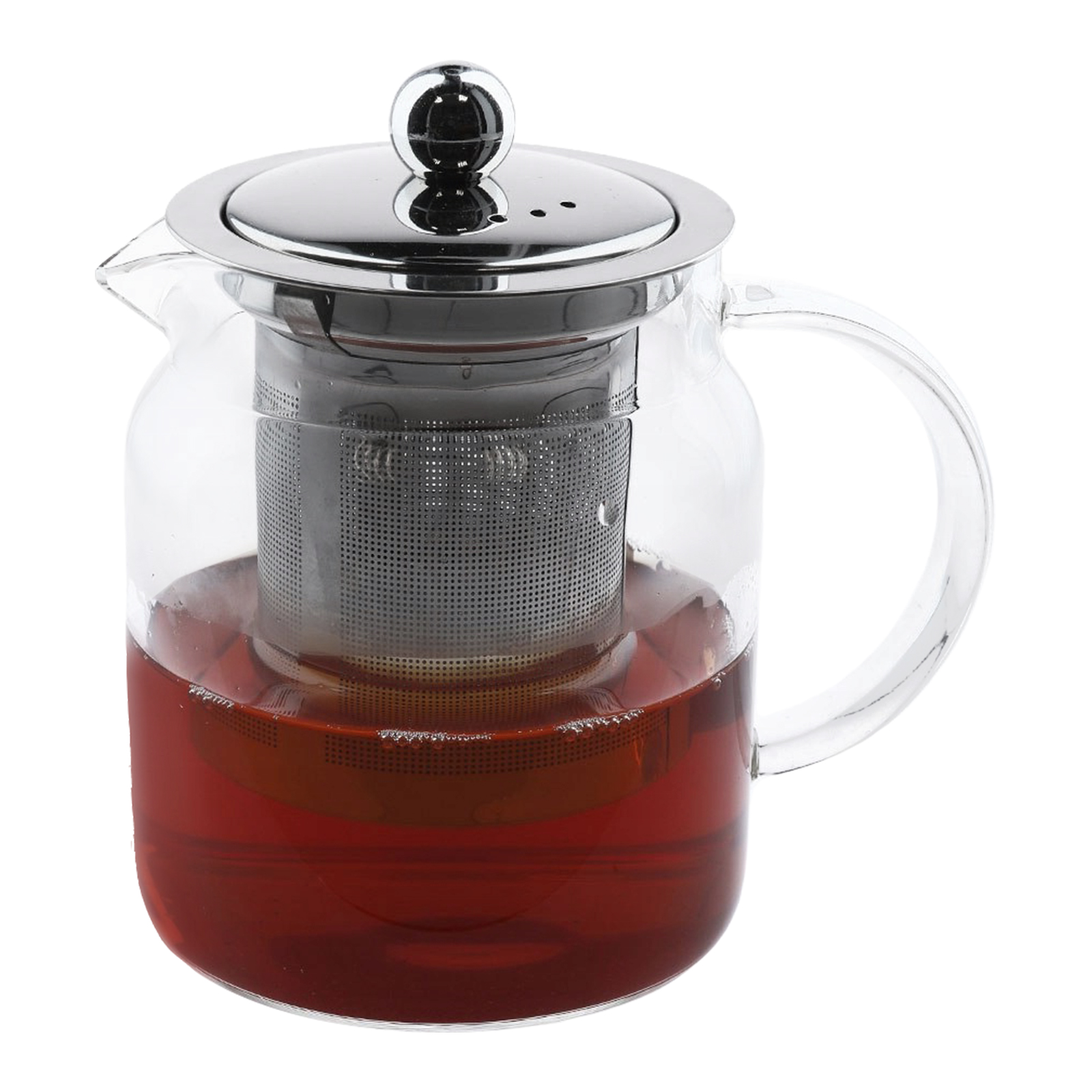 Заварочный чайник из боросиликатного стекла, 550 мл, прозрачный, MARMA MM-TPT-07
