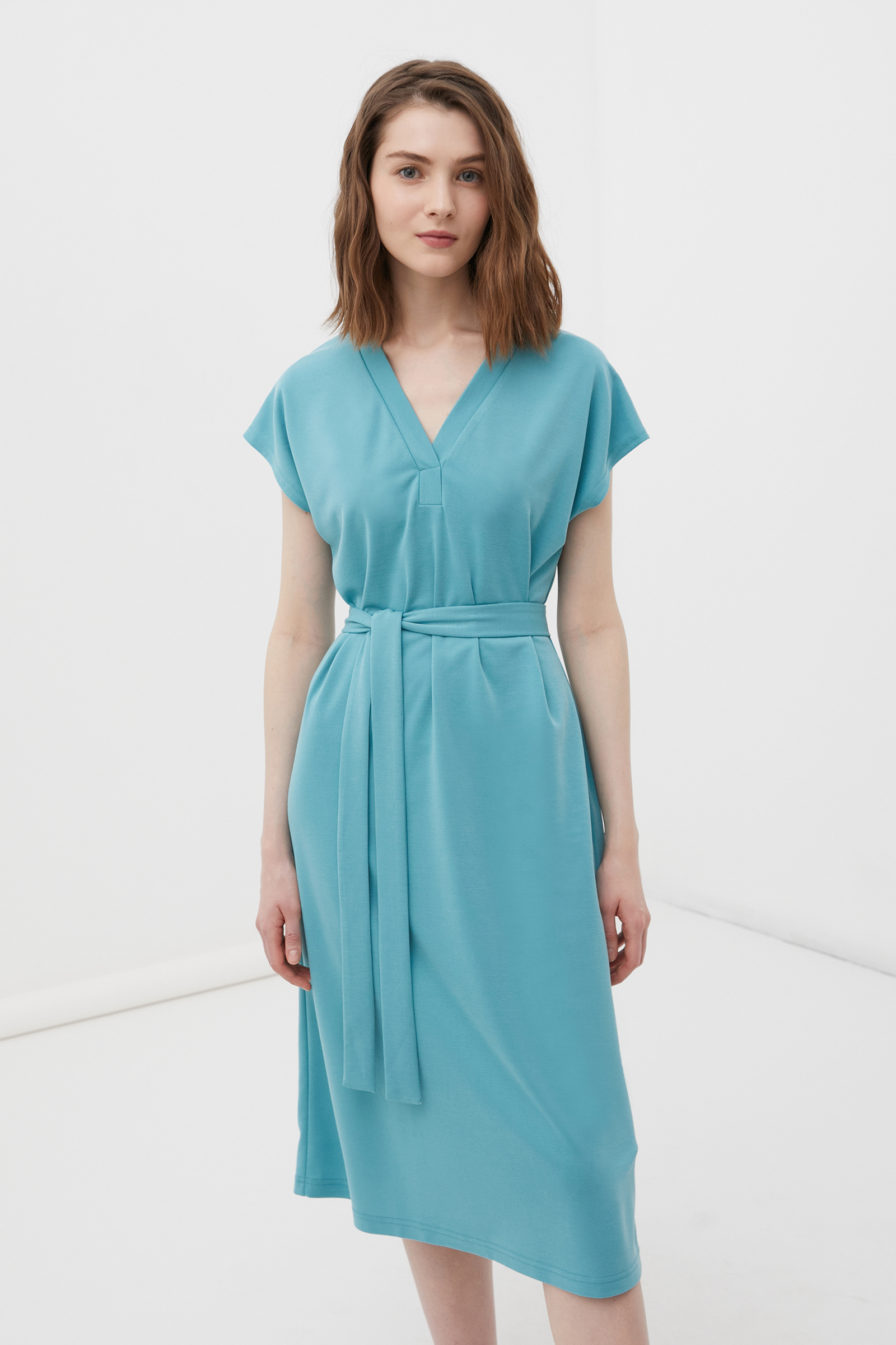 Платье женское Finn Flare FSC13009 зеленое XL