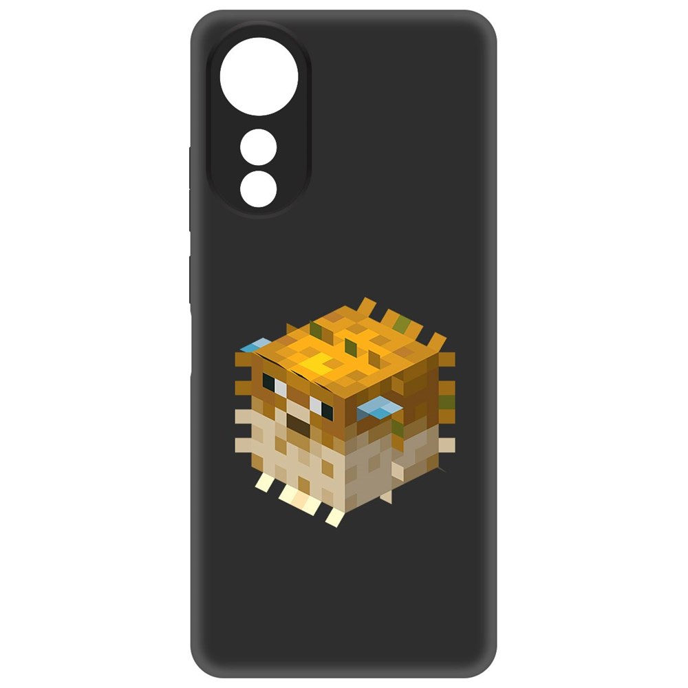 

Чехол-накладка Krutoff Soft Case Minecraft-Иглобрюх для Oppo A78 4G черный